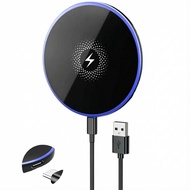 Magnetic Wireless Charger for Samsung Galaxy S25 Ultra S24 FE for Google Pixel 9 8a Pengecas Tanpa W