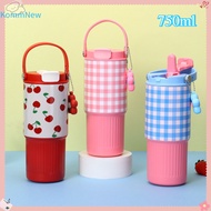 316 Stainless Steel Coffee Mug Tumbler 750ml Portable Car Drinking Bottle Tumbler With Cold-Resistan