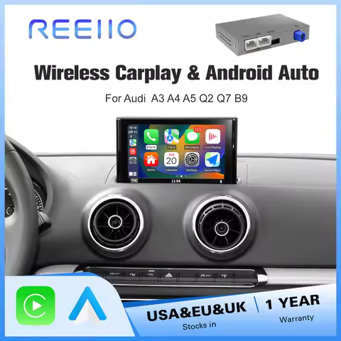 Wireless CarPlay for Audi, automatic Android interface for Audi A3, 8V, Q2, 8P, 2013-2018, with AirP
