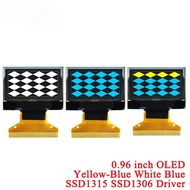 0.96" 0.96 inch OLED LCD Screen Display 128*64 Resolution Yellow-Blue Blue White 128X64 SSD1315 SSD1