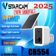 Vstarcam CB554 ( ใหม่ล่าสุด 2025 ) กล้องวงจรปิดไร้สาย Outdoor ความละเอียด 3 MP(1296P) กันน้ำได้ แถมแ