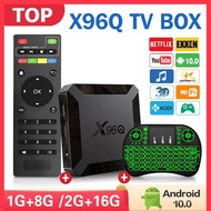 【In stock】X96Q Tv Box Android 2023 Allwinner H313 Android 10.0 16GB 256GB 2.4G WiFi 4K Smart Android iptv Box with Channels AZ6J