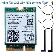 Killer AX1675i Wi-Fi 6E M.2 Key E CNVio 2 Tri Band 2.4G/5G/6Ghz Wireless Network Card AX211 Windows 