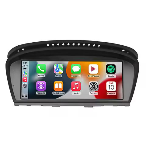 Road Top 8.8" 1920*720 Wireless CarPlay Android Auto Multimedia Display For BMW 5 Series E60 E61 200