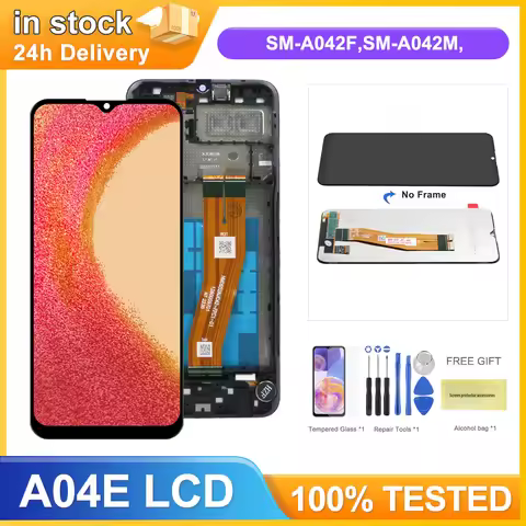 A04e Screen Replacement, for Samsung Galaxy A04e A042F A042F/DS A042M Lcd Display Digital Touch Scre