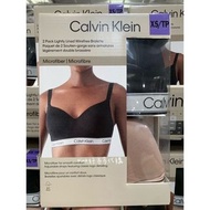 全新轉賣 CK CALVIN KLEIN 女舒適無鋼圈內衣兩入組M號 (黑+黑) 好市多