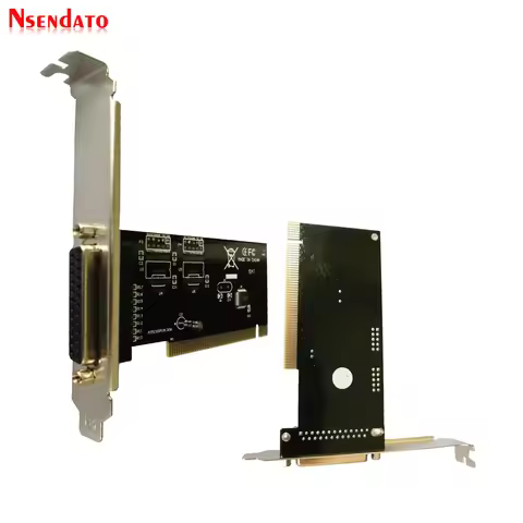 Newest IEEE 1284 Printer DB25 LPT Parallel Port to PCI Controller Card Adapter Converter with WCH CH