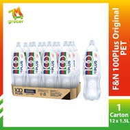 F&N 100Plus Original PET 1 Carton (12 x 1.5L)