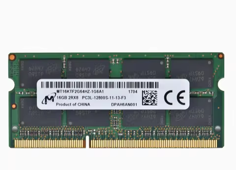 16G 2RX8 PC3L-12800S DDR3 laptop memory MT16KTF2G64HZ-1G6A1