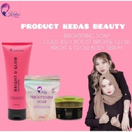 1 Paket Kedas beauty isi sabun gold jelly dan body serum kemasan baru