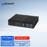 Rugged Embedded Fanless Industrial Mini PC Support I3/I5/I7 Q170 Chipset 32g