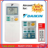 ⭐ [100% ORIGINAL] ⭐ DAIKIN HOME LEAVE Aircond Remote Control Air Conditioner Remote FREE Battery AIR COND CONTROLLER