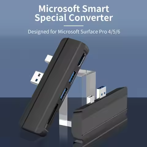 5 in 1 USB Docking Station for Surface Pro 5 Pro 4 Hub Dock Station with 4K HDMI-compatible USB 3.0 