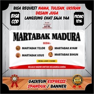 CETAK SPANDUK BANNER CUSTOM JUALAN MARTABAK MANIS & TELOR