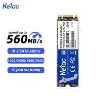 Netac M2 SSD 120GB SSD 240GB 480GB M.2 2280 SSD SATA Ngff Hdd ฮาร์ดดิสก์โซลิดสเตทไดรฟ์ภายในสำหรับแล็ปท็อป