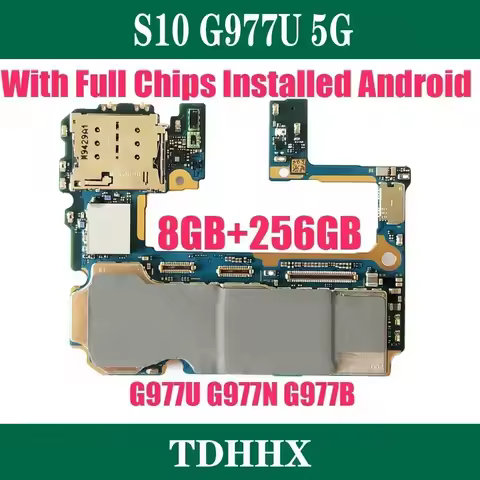 100% Working Unlocked Mainboard Logic Board 8GB+256G for S10 5G G977U G977B G977N 8+256GB