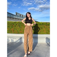 oneshopi4289 PRP x SPN  กางเกงเอวสูงผ้าไมโคร  รอบเอวเป็นยางยืด งานขายดี รุ่น กางเกงไมโคร P402A