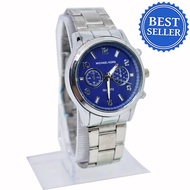 Michael Kors 2 Chrono Blue Dial Stainless Steel Watch for Men (Silver)