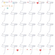 WINTE Wall Organizers, Metal 4 Inch White Grid Wall Display Hooks, Durable Hooks for Grid Wall Panel