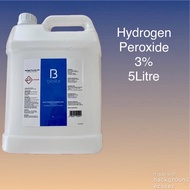 Hydrogen Peroxide 3% H2O2 5L (Non-Toxic Disinfectant) Ready Use Solution disinfectant multipurpose