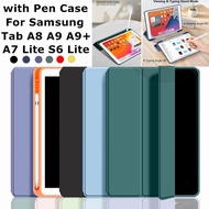 Casing For Samsung Galaxy Tab A7 Lite 8.7 2021 Case SM-T220/T225 Tablet Case Galaxy tab s6 lite Tab A9 A8 X200 Magnetic Leather Bag Casing Soft