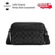 [Luxuco] Coach Graham Crossbody In Signature Canvas C4149 Black