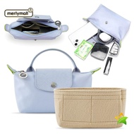 MERLYMALL Insert Bag, Portable Multi-Pocket Linner Bag,  Storage Bags Travel Felt Bag Organizer Longchamp Mini Bag