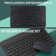 MR Wireless Keyboard & Mouse Bluetooth untuk Tablet iOS/Android Boleh Cas Bluetooth Keyboard and Mou