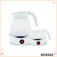 BORAG Electric Kettle, Foldable 110V/220V Water Kettle, Portable Leakproof 600ml Mini Silicone Kettl
