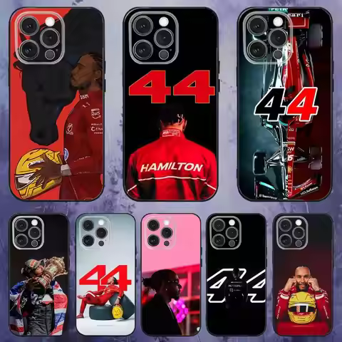 44 L-Lewis H-Hamilton-S Phone Case For iPhone 17,16,15,14,13,12,Pro,Max,Plus,E,SE4,Air,Mini Black So