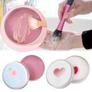 Makeup Brush & Sponge Cleaner Soap Peach Cleansing Bar For Makeup Tools Portable Compact Soap A6n2