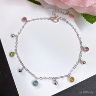 Live Tourmaline Candy Color Jewelry New Style Female Wholesale Silver Color Gem Design Source Bracel