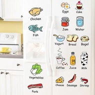 Wall sticker cover kitchen waterproof cartoon sticker bathroom small hole refrigerator sticker tile