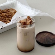 D0603-Japanese Transparent Straight Coffee Cup High Borosilicate Heat-Resistant Glass Cup 180ml ins 
