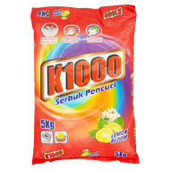 K1000 Serbuk Pencuci/Detergent Powder [5 KG] - Lemon Bloom / Lavender Bloom