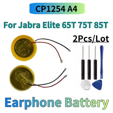 New Battery CP1254 A4 LIR1254 For Beats By Dre Powerbeats Pro For Jabra Elite 65t 75t 85t 3.7V 60mAh