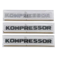 3D ABS Kompressor Logo Car Rear Trunk Emblem Badge Sticker For Mercedes Benz C E SLK C230 C180 C200 