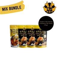 Black Taurus 4 Mix Bundle with 1 Salted Egg Fish Skin and 3 Salted Egg Potato Chips