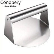 Conopery Smash Burger Press, No Rust Stainless Steel Stainless Steel Grill Press, Steak Burger Round