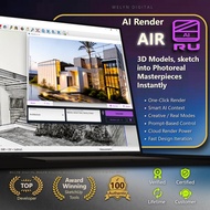 AI Rendering | AIR Extension for SketchUp | Cloud-Based Photorealistic Rendering