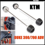 For KTM DUKE 390 790 8900 1050 1090 1190 1290 ADV Motorcycle Front and Rear Axle Sliders Wheel Prote