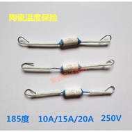 Ceramic Thermal Insurance 185 Degrees 10A 15A 20A Rice Cooker Pressure Cooker Dedicated Temperature Fuse