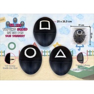 Character Mask_Children's Mask Character SQUID GAME / Toy SQUID Mask Packaging KTG SH228