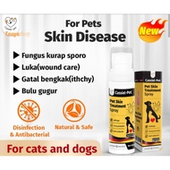 UBAT KULIT ANJING & KUCING ( PET SKIN TREATMENT SPRAY) -RAWAT FUNGAL/KULAT/KURAP/GATAL KULIT - cassi