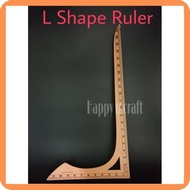 Pembaris Jahitan PVC(per pcs)PembarisBentuk L/Pembaris Sesiku/Pembaris Lurus 18" & 24"/Pembaris Leng