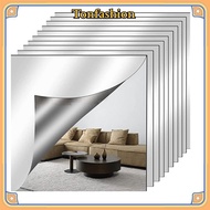 TONFASHION 1pc Acrylic Mirror Sheet, Self Adhesive Simple Non Glass Mirror Stickers,  1.6mm Thick DI