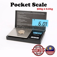500g x 0.01g Mini Digital Jewellery Pocket Scale / Digital Scale / Gold Scale / Gemstone Scale / Wei