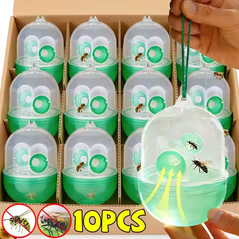 10/1pc Reusable Fly Wasp Insect Traps with Rope Outdoor Hanging Fly Killer Asian Hornet Catcher Orch
