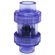 Check Valve PVC Check Valve 3/4 Inch True Union Check Valve Transparent Blue UPVC Check Valve Pipeli