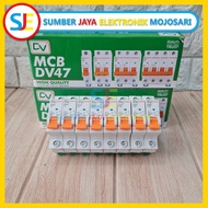 MCB DV 1P 2A 4A 6A 10A 16A 20 a 25A 32A MCB DV47 1 Phase/